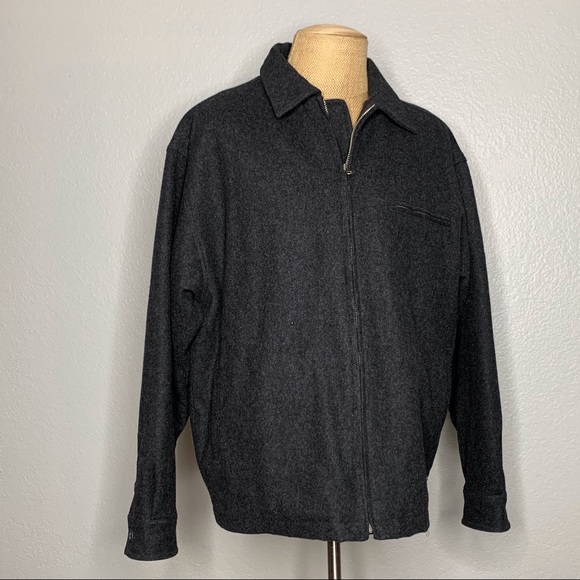 Abercrombie & Fitch Men’s Gray Wool Blend Jacket - Picture 6 of 6